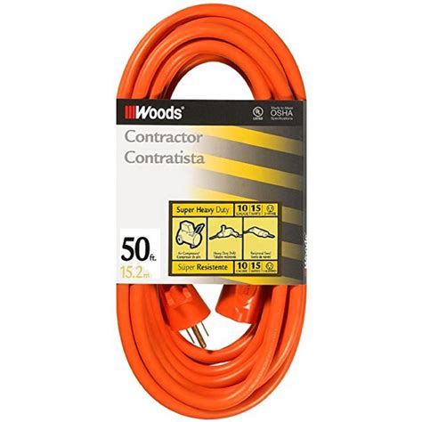 50 ft heavy duty extension cord|lightweight extension cord 50 ft.